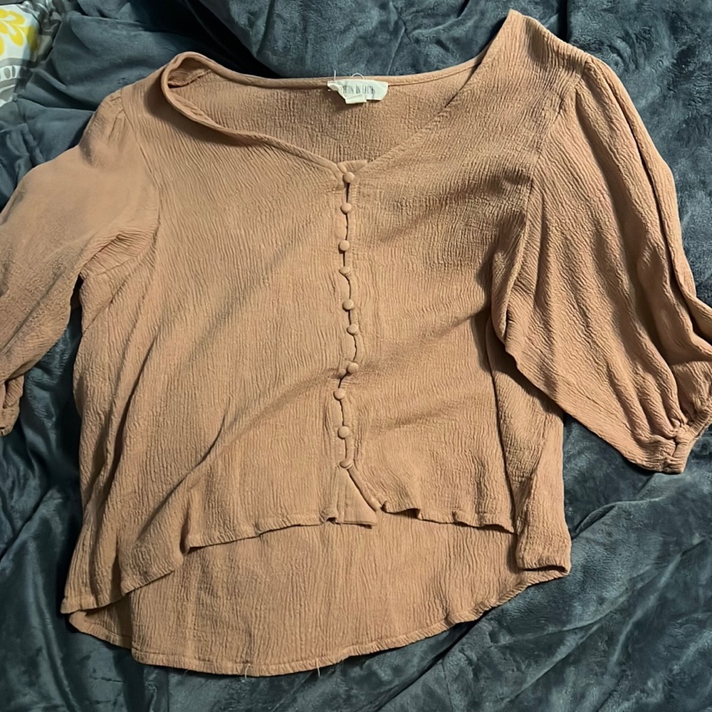 Fashion on earth long sleeve blouse , tshirt